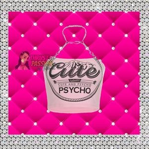 Cute and Psycho Crop Top